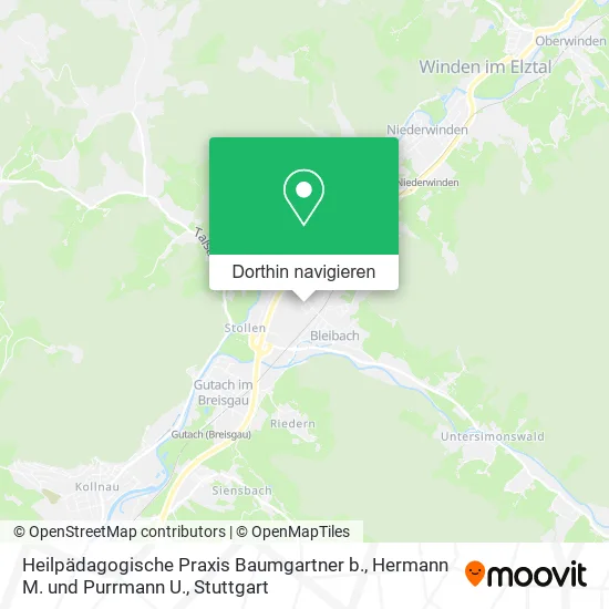 Heilpädagogische Praxis Baumgartner b., Hermann M. und Purrmann U. Karte