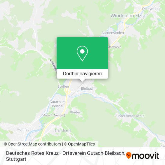 Deutsches Rotes Kreuz - Ortsverein Gutach-Bleibach Karte