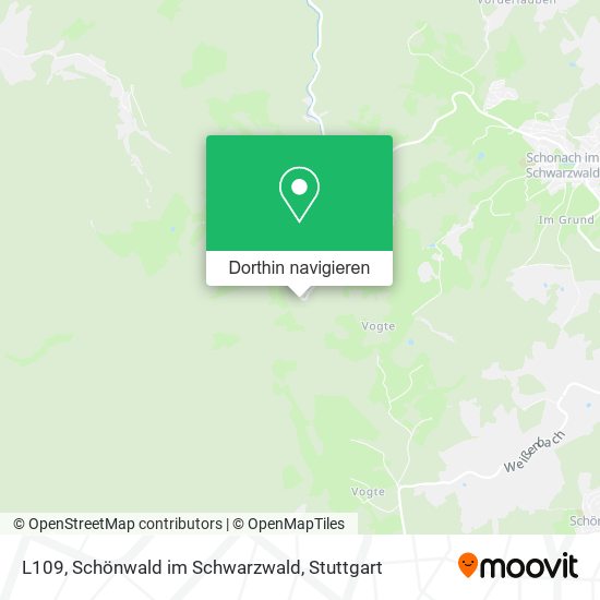L109, Schönwald im Schwarzwald Karte