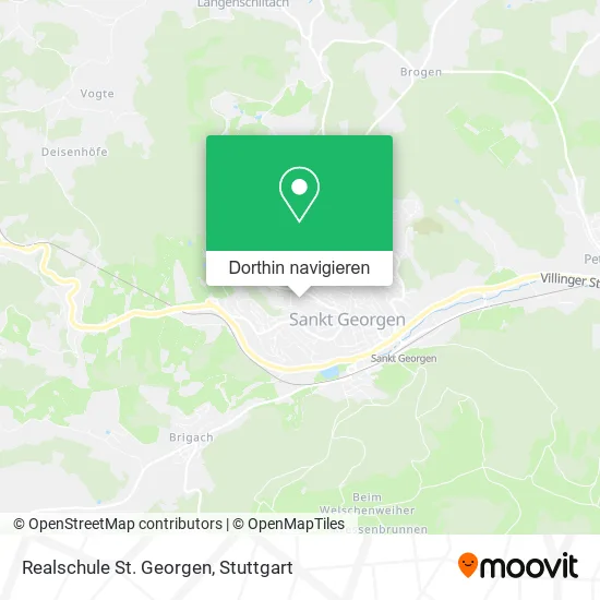 Realschule St. Georgen Karte