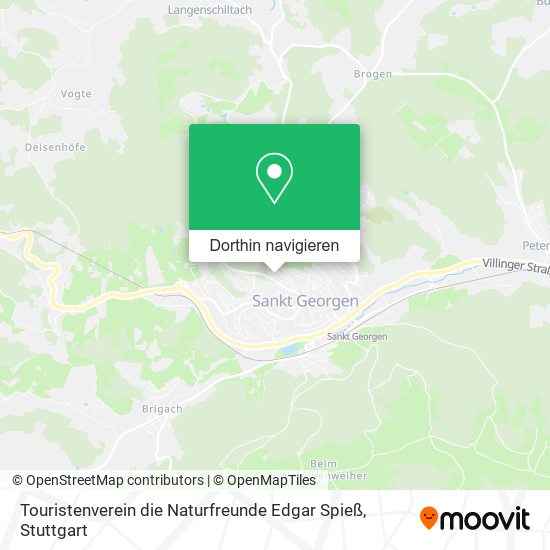 Touristenverein die Naturfreunde Edgar Spieß Karte