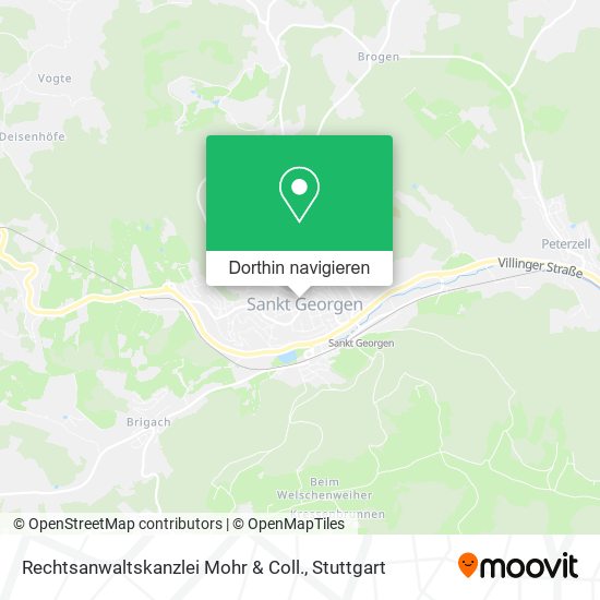 Rechtsanwaltskanzlei Mohr & Coll. Karte