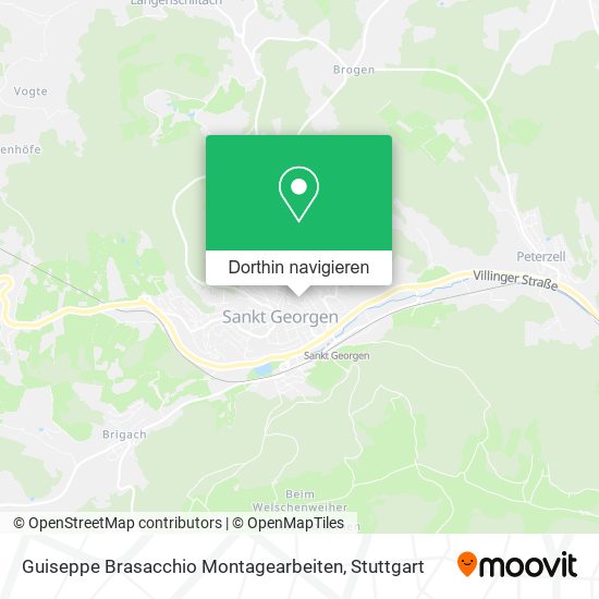 Guiseppe Brasacchio Montagearbeiten Karte