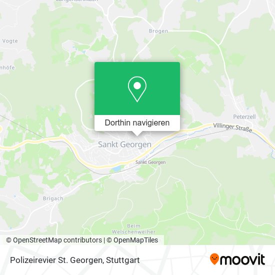 Polizeirevier St. Georgen Karte