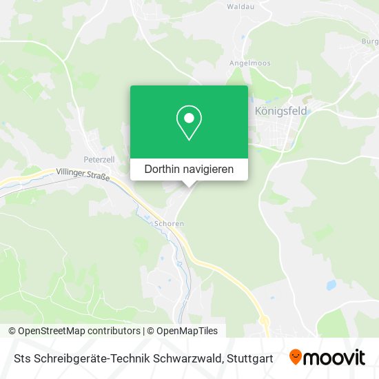 Sts Schreibgeräte-Technik Schwarzwald Karte