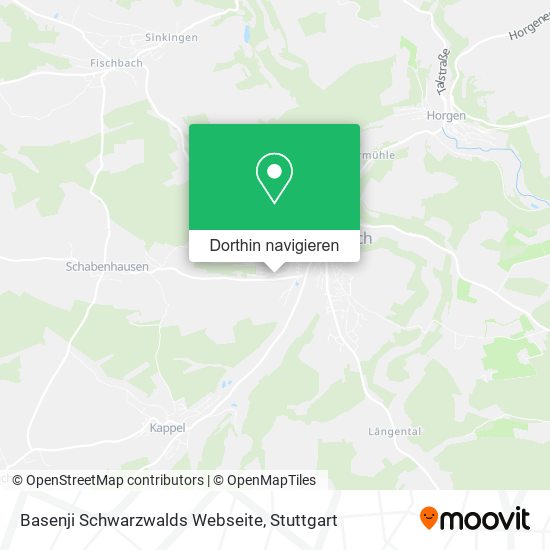 Basenji Schwarzwalds Webseite Karte