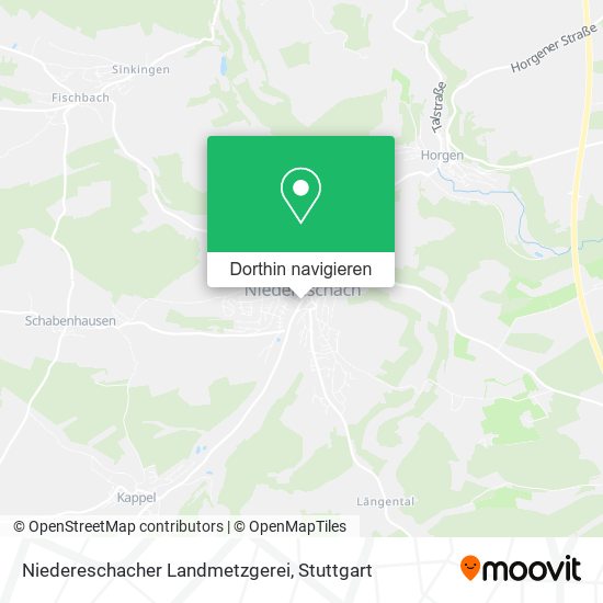 Niedereschacher Landmetzgerei Karte