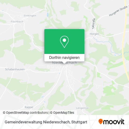 Gemeindeverwaltung Niedereschach Karte