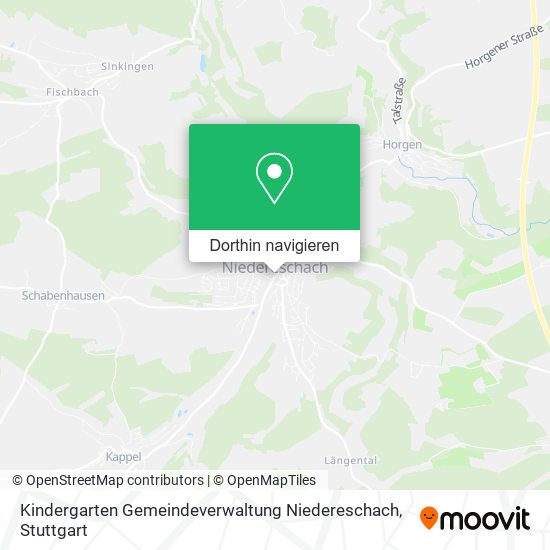 Kindergarten Gemeindeverwaltung Niedereschach Karte