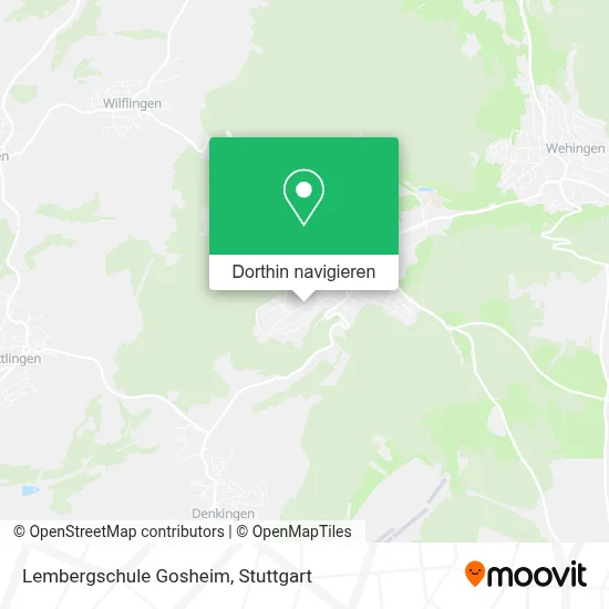 Lembergschule Gosheim Karte