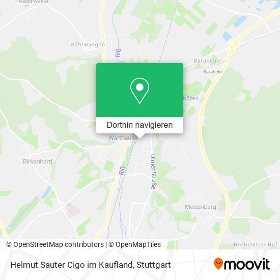 Helmut Sauter Cigo im Kaufland Karte