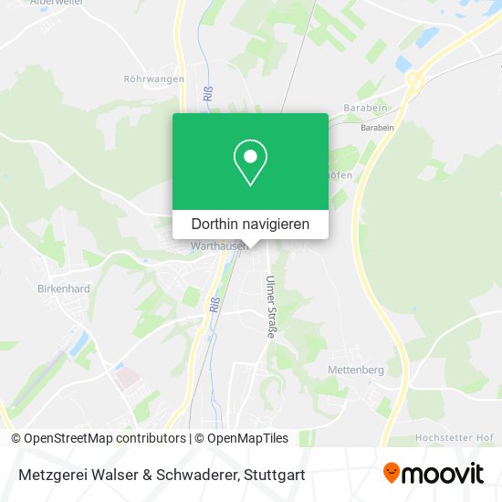 Metzgerei Walser & Schwaderer Karte