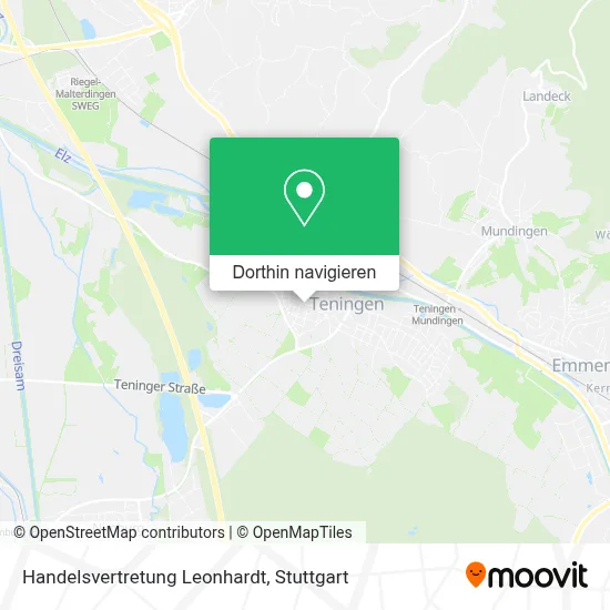 Handelsvertretung Leonhardt Karte