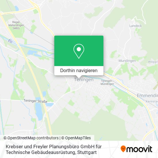 Krebser und Freyler Planungsbüro GmbH für Technische Gebäudeausrüstung Karte