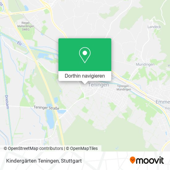 Kindergärten Teningen Karte