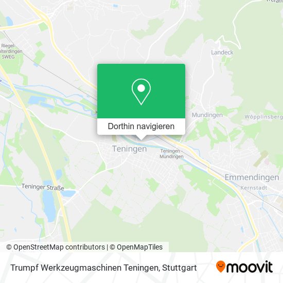 Trumpf Werkzeugmaschinen Teningen Karte