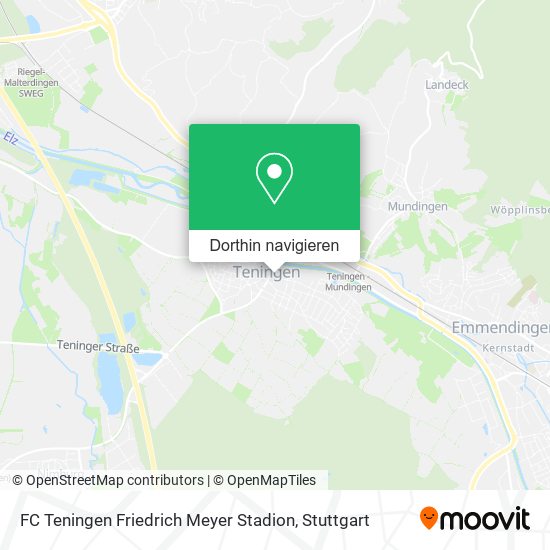 FC Teningen Friedrich Meyer Stadion Karte