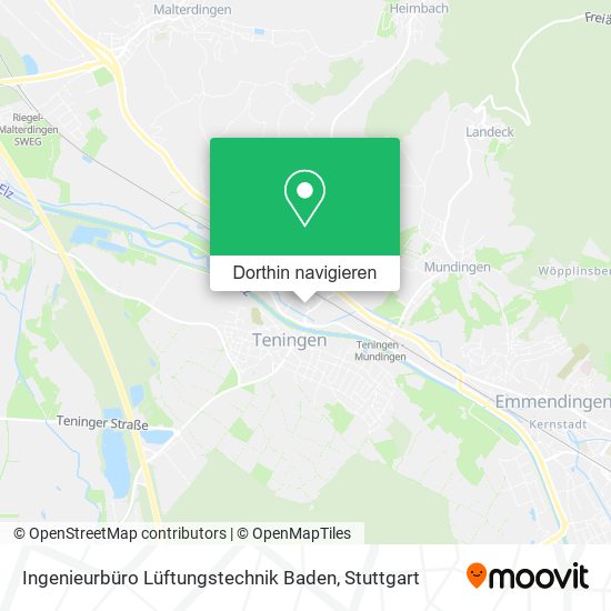 Ingenieurbüro Lüftungstechnik Baden Karte