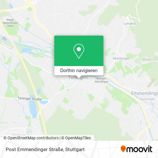 Post Emmendinger Straße Karte