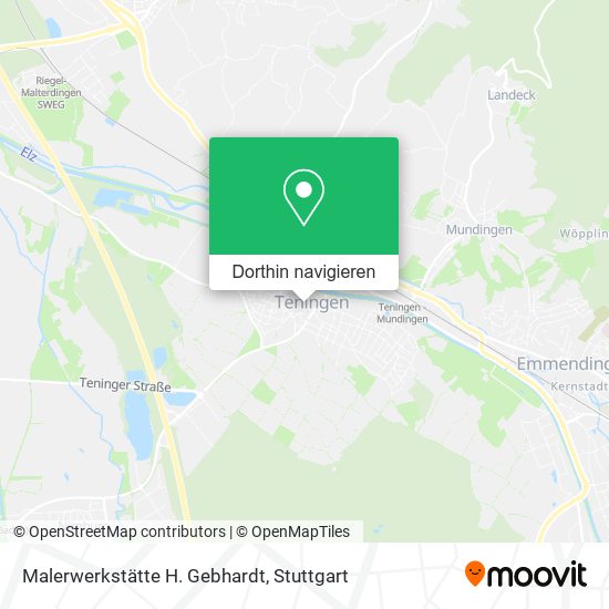 Malerwerkstätte H. Gebhardt Karte