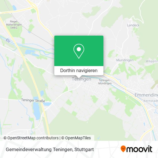 Gemeindeverwaltung Teningen Karte