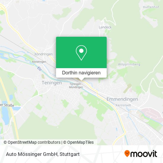 Auto Mössinger GmbH Karte