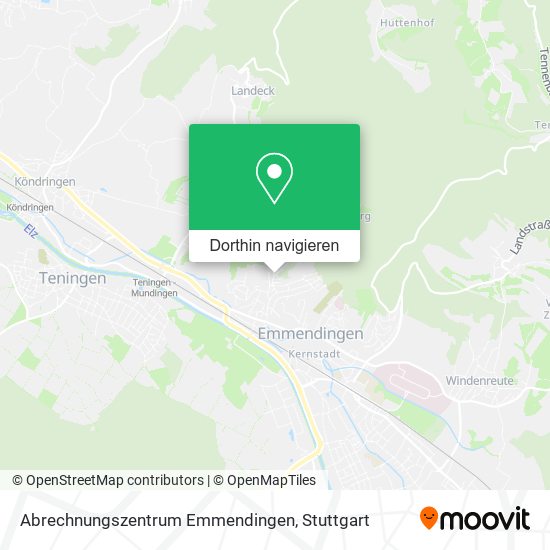 Abrechnungszentrum Emmendingen Karte