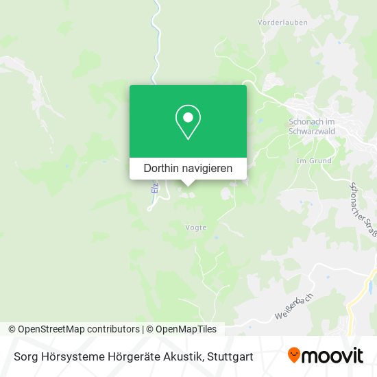 Sorg Hörsysteme Hörgeräte Akustik Karte
