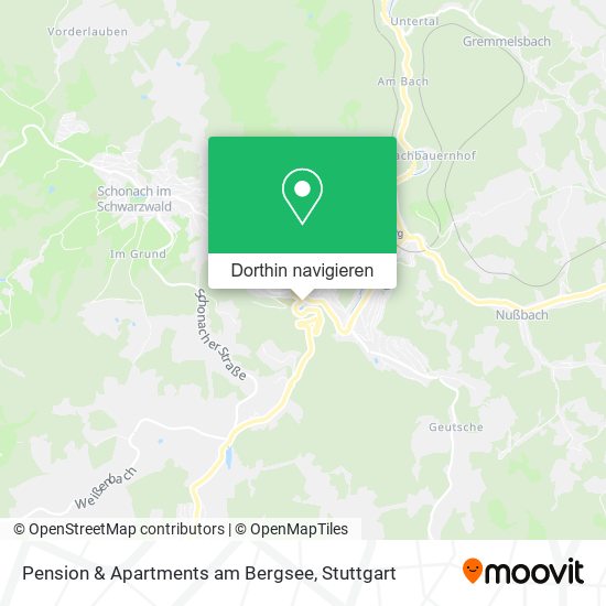 Pension & Apartments am Bergsee Karte