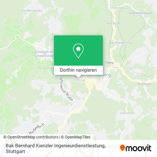 Bak Bernhard Kienzler Ingenieurdienstleistung Karte