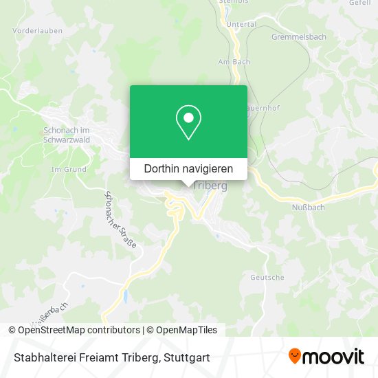 Stabhalterei Freiamt Triberg Karte