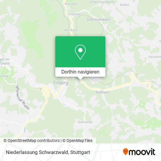 Niederlassung Schwarzwald Karte