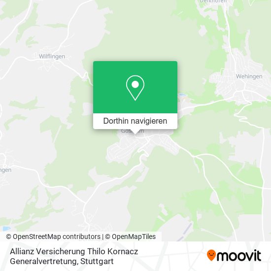 Allianz Versicherung Thilo Kornacz Generalvertretung Karte