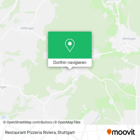 Restaurant Pizzeria Riviera Karte