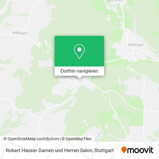 Robert Hauser Damen und Herren Salon Karte