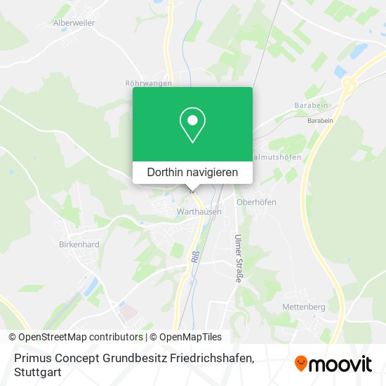 Primus Concept Grundbesitz Friedrichshafen Karte