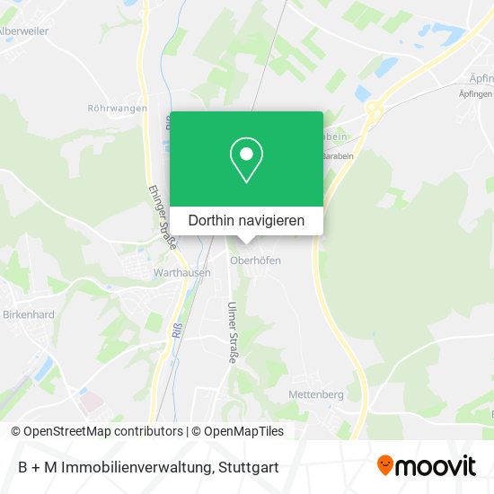 B + M Immobilienverwaltung Karte