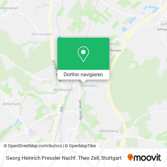Georg Heinrich Pressler Nachf. Theo Zell Karte