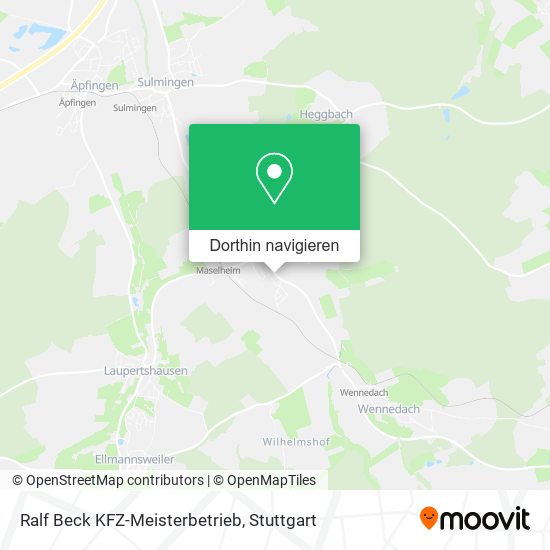 Ralf Beck KFZ-Meisterbetrieb Karte