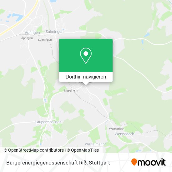 Bürgerenergiegenossenschaft Riß Karte