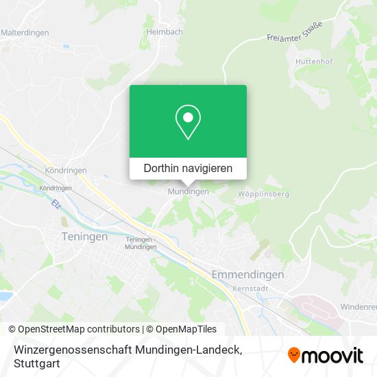 Winzergenossenschaft Mundingen-Landeck Karte