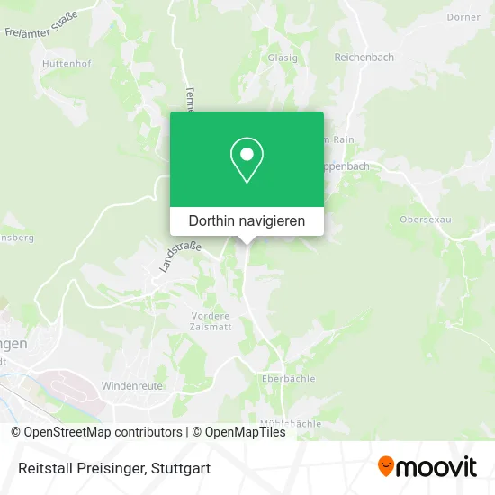 Reitstall Preisinger Karte