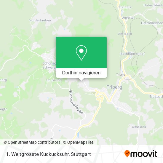 1. Weltgrösste Kuckucksuhr Karte
