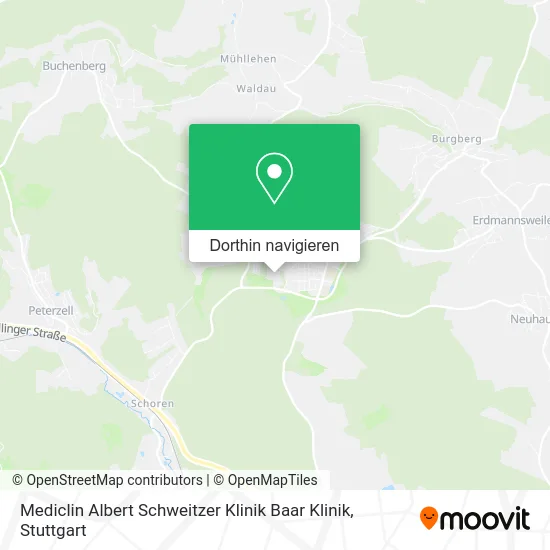 Mediclin Albert Schweitzer Klinik Baar Klinik Karte