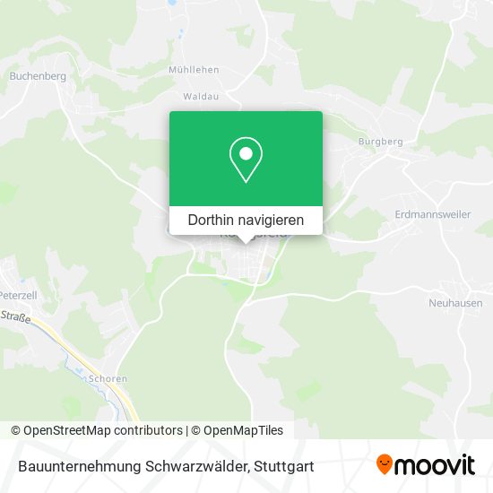 Bauunternehmung Schwarzwälder Karte