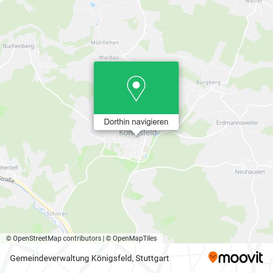 Gemeindeverwaltung Königsfeld Karte