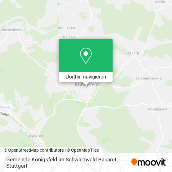 Gemeinde Königsfeld im Schwarzwald Bauamt Karte