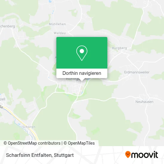 Scharfsinn Entfalten Karte