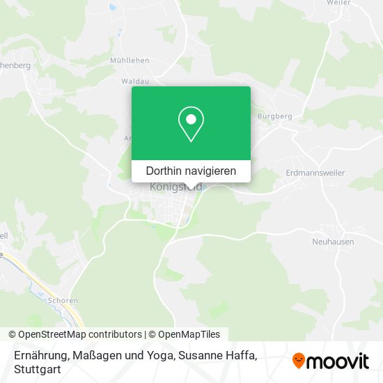 Ernährung, Maßagen und Yoga, Susanne Haffa Karte