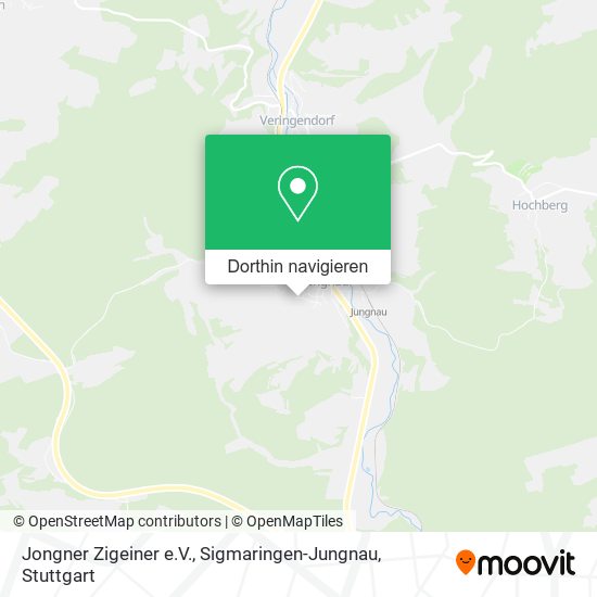 Jongner Zigeiner e.V., Sigmaringen-Jungnau Karte